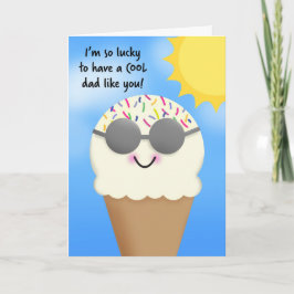 Happy Vatertag Cooler Vater Niedlich Eiscreme Feiertagskarte