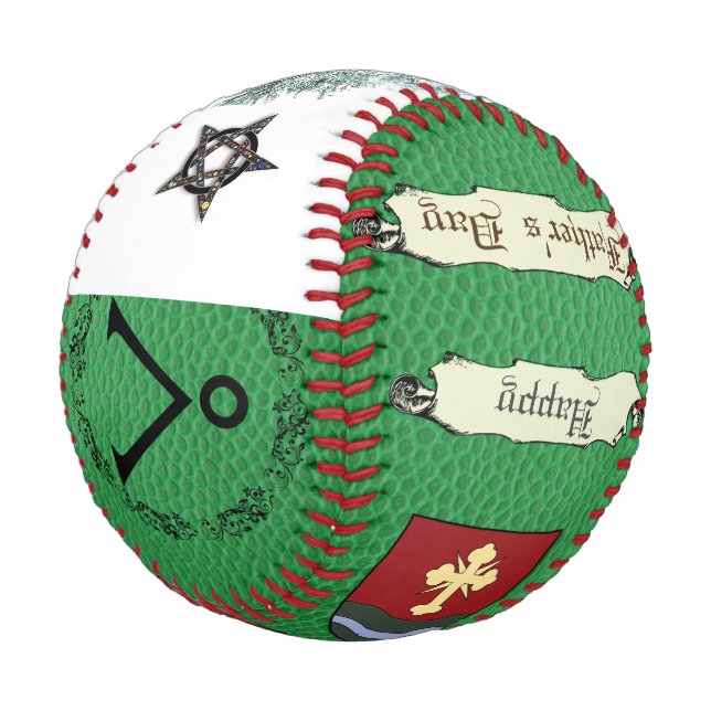 Happy Vatertag Designer Baseball (Schrägansicht)