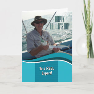 Happy Vatertag Fisherman Personalisiert Card Karte