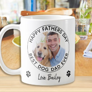 Happy Vatertag Foto Bester Hund Vater Kaffeetasse
