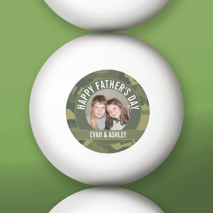 Happy Vatertag - Foto Camouflage Green Tischtennisball