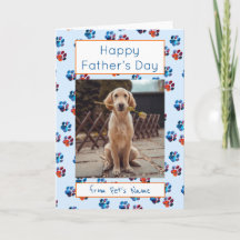 Happy Vatertag Foto Hunde Katze Pet Papa Prints