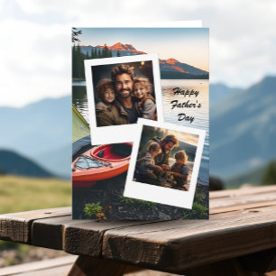 Happy Vatertag Foto Template Camping Thema Karte