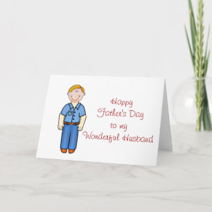 Happy Vatertag für Ehemann aus der Ehefrau Karte