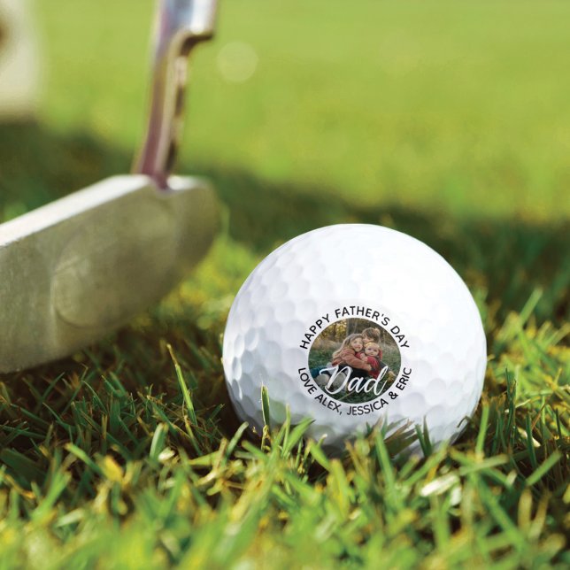 Happy Vatertag Geschenk für Vater Personalisiertes Golfball (Von Creator hochgeladen)