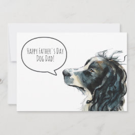 Happy Vatertag Hund Vater Springer Spaniel Custom Feiertagskarte