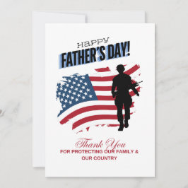Happy Vatertag Militärkarte Feiertagskarte