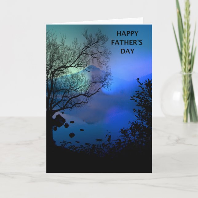 Happy Vatertag MT Lake Card Karte (Vorderseite)