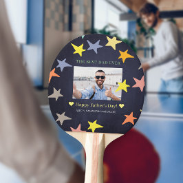 Happy Vatertag personalisiertes Foto Tischtennis Schläger