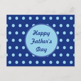 Happy Vatertag Postcard (Navy & Soft Blue) Postkarte