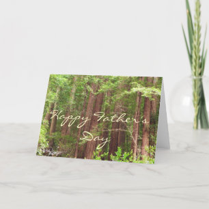Happy Vatertag Redwood Trees Card Karte