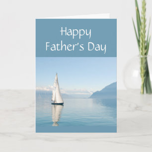 Happy Vatertag Sailor Segelboot Karte