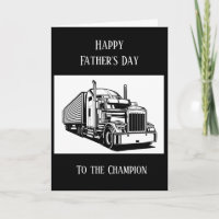 Happy Vatertag Semi-Truck-Fahrer