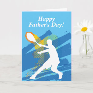 Happy Vatertag Tennis Design Gruß Karte