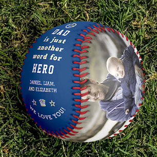 Happy Vatertag Vater Hero Collage Names Bl Baseball