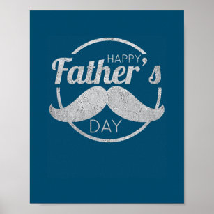 Happy Vatertag Vater Vintag Retro Geburtstag Poster