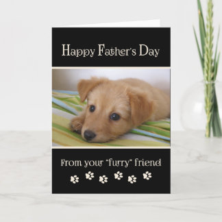 Happy Vatertag vom Hund - Foto Karte