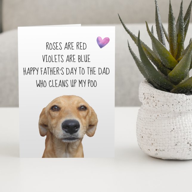 Happy Vatertag Vom Hund Niedliche Funny Card Karte (Von Creator hochgeladen)