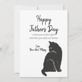 Happy Vatertag von Katze Feiertagskarte