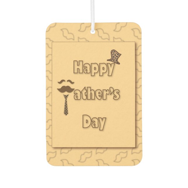 Happy Vathers Day Autolufterfrischer (Vorderseite)