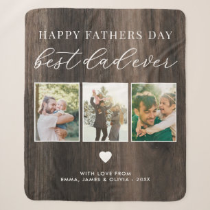 Happy Vathers Day Bester Vater je 3 FotoCollage Sherpadecke