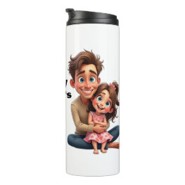HAPPY VATHER'S DAY Geschenk für ihn Vater Husband  Thermosbecher