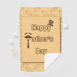 Happy Vathers Day Golfhandtuch