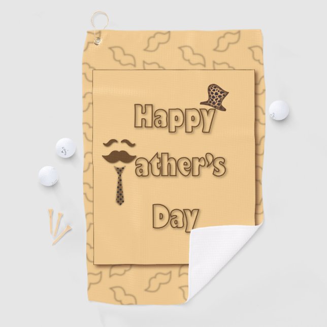 Happy Vathers Day Golfhandtuch (Insitu)