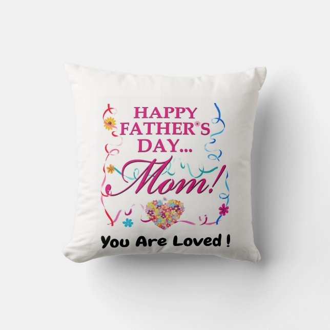 Happy Vathers Day Mama Kopfkissen Kissen (Vorderseite)