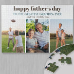 Happy Vathers Day Opa - Custom 3 Foto Strip<br><div class="desc">Sage dem beststen Großvater aller Zeiten den Tag des glücklichen Vaters mit einem maßgeschneiderten Foto-Puzzle. Das Design hat moderne Typografie, die alle vollständig editierbar ist, wenn Sie es vorziehen, Ihren eigenen Vater Wünsche hinzuzufügen. Die Fotovorlage ist für Sie ein Set, um 3 Ihrer Lieblings-Fotos hinzuzufügen, die in einem Foto-Streifen in...</div>