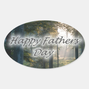 Happy Vathers Day Ovaler Aufkleber