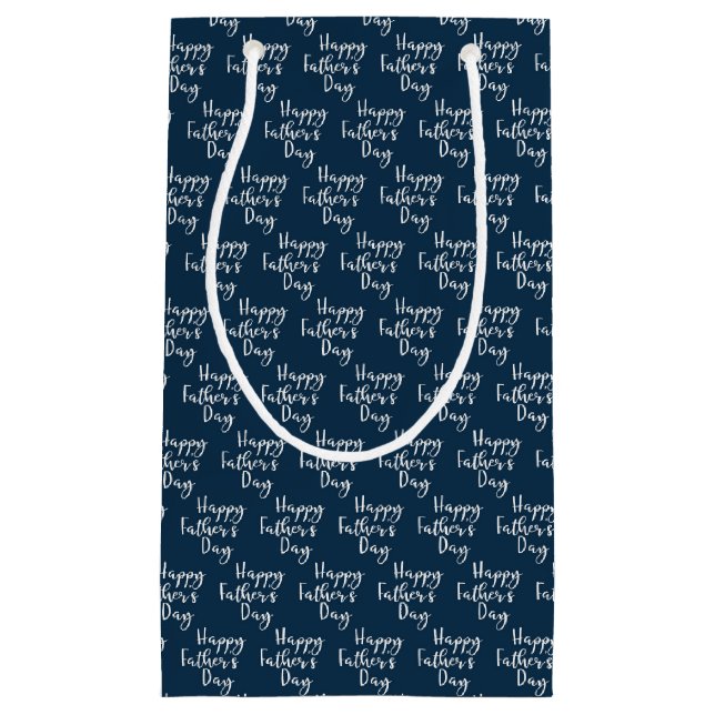 Happy Vathers Day Pattern Kleine Geschenktüte (Vorderseite)