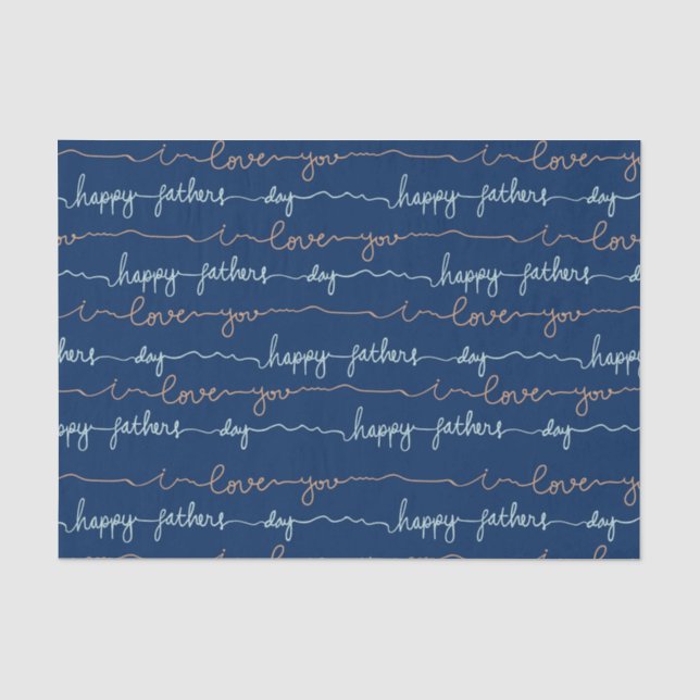 Happy Vathers Day Seidenpapier (Vorderseite)