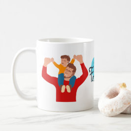 Happy Vathers Day | Tasse des Vaters und des Sohne