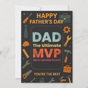 Happy Vathers Day Vater Ultimate MVP Einladungskar Einladung