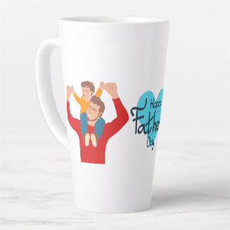 Happy Vathers Day | Vater und Sohn Latte Tasse