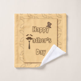 Happy Vathers Day Waschlappen