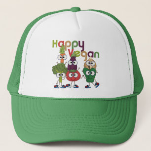 Happy Vegan Truckerkappe