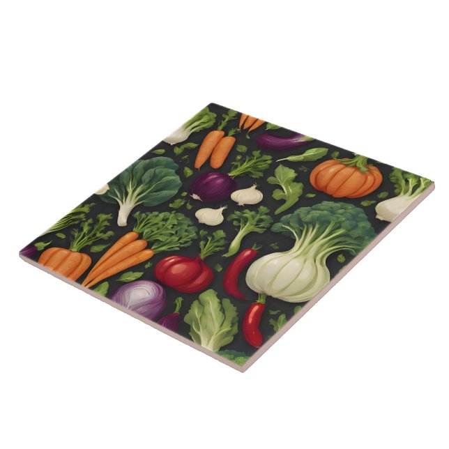 Happy Vegetables Gesunde Lebensmittel Populäre Sam Fliese (Seite)