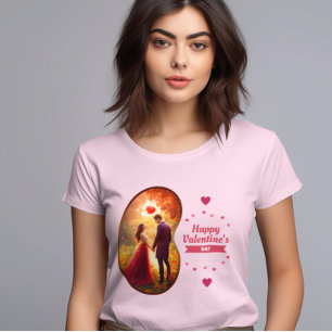 Happy Velentine's Day - leidenschaftliche Flammen- T-Shirt