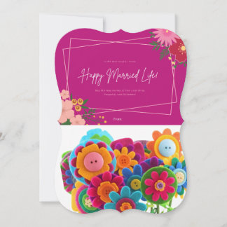 Happy verheiratet Life Greading Cards " drucken Karte