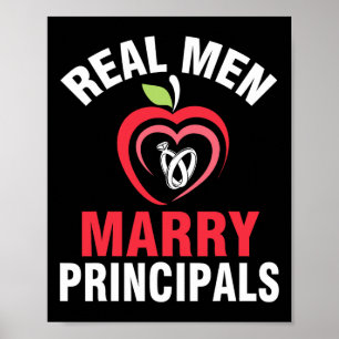 Happy Verheiratet Wedding Bride Groom Real Men Mar Poster