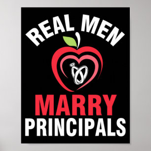 Happy Verheiratet Wedding Bride Groom Real Men Mar Poster