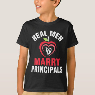 Happy Verheiratet Wedding Bride Groom Real Men Mar T-Shirt