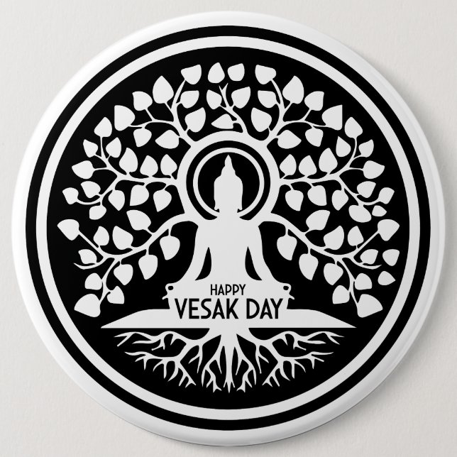 Happy Vesak Day Button (Vorderseite)
