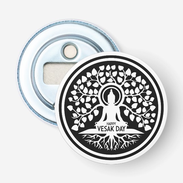 Happy Vesak Day Flaschenöffner (Vorderseite)