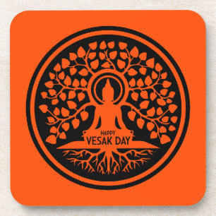 Happy Vesak Day Getränkeuntersetzer
