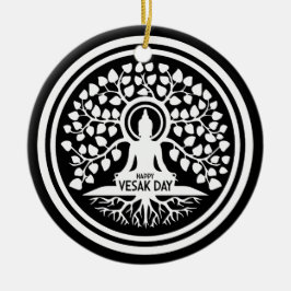 Happy Vesak Day Keramik Ornament