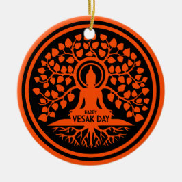 Happy Vesak Day Keramik Ornament