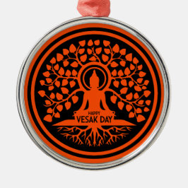 Happy Vesak Day Ornament Aus Metall
